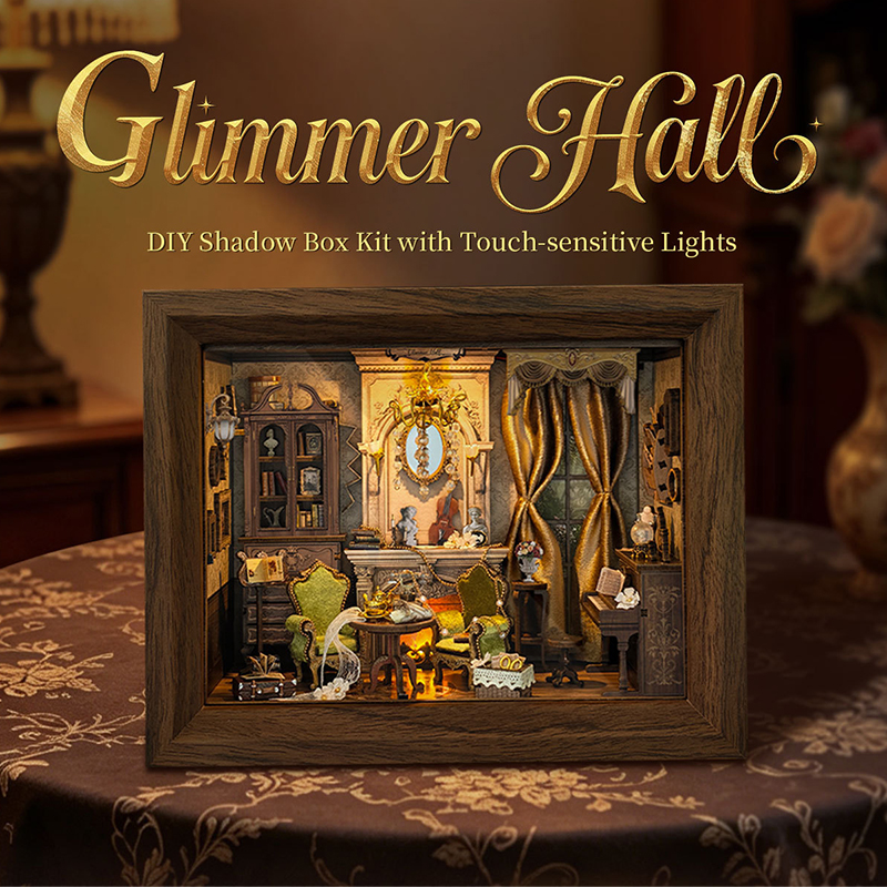 DIY Wooden Glimmer Hall Photo  - مراجعة Engraved Wood Frame وسعره