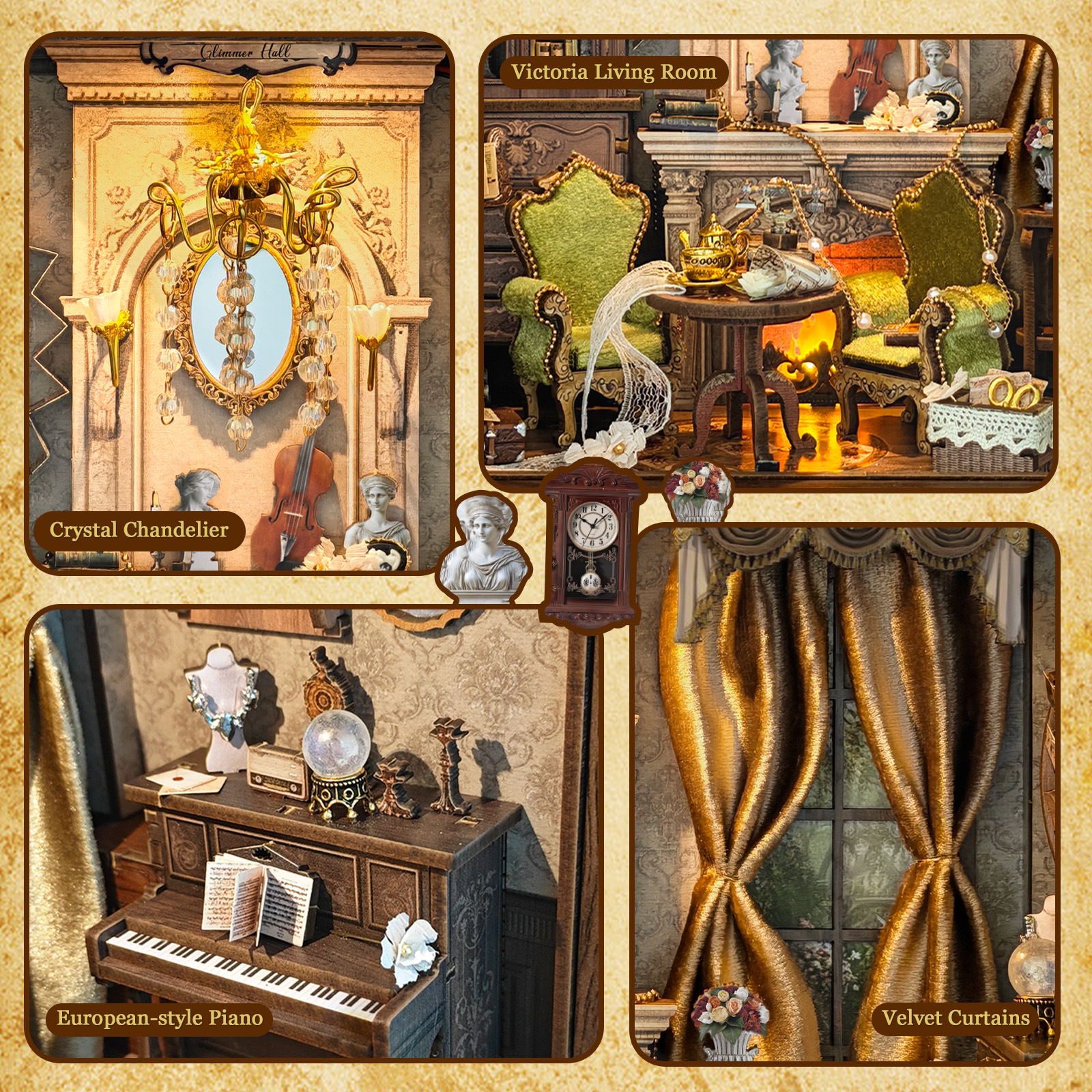 DIY Wooden Glimmer Hall Photo  - مراجعة Engraved Wood Frame وسعره