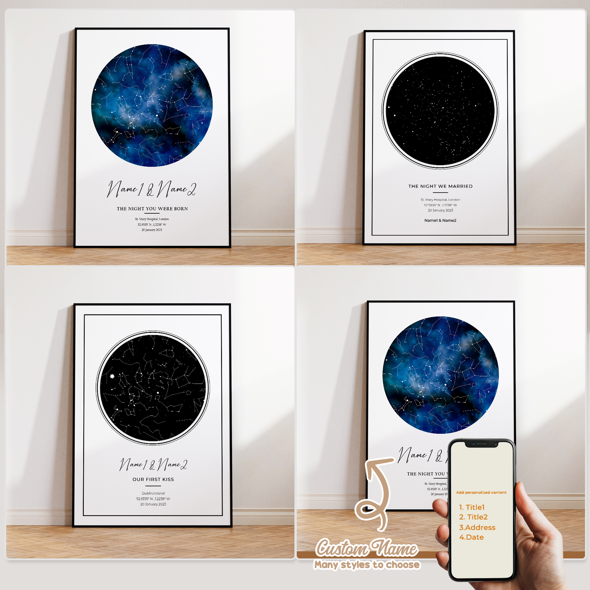 Modern Custom Personalized Nig - مراجعة Custom Map Poster وسعره