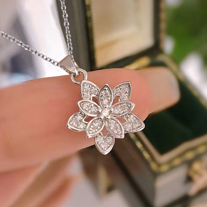 925 Sterling Silver Flower Nec - مراجعة Birth Flower Necklace وسعره