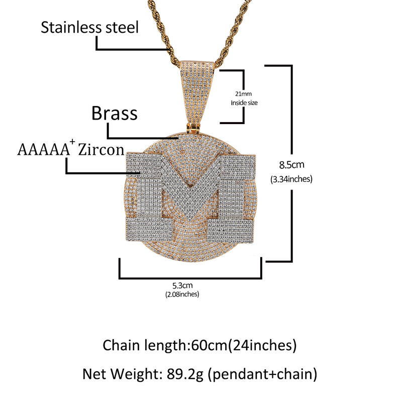 Custom Personality Big Letter  - مراجعة Name Necklace Custom وسعره