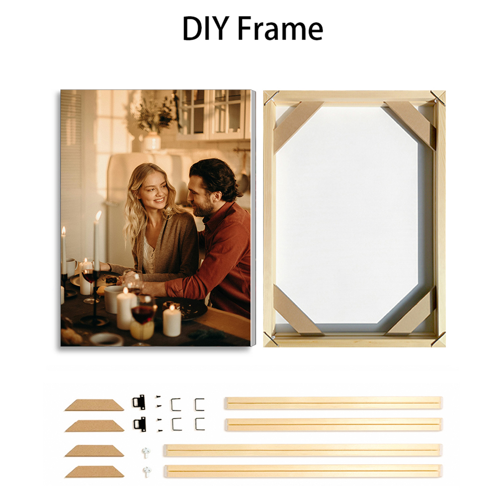 1 Pc Custom Photos with DIY Wo - مراجعة Engraved Wood Frame وسعره