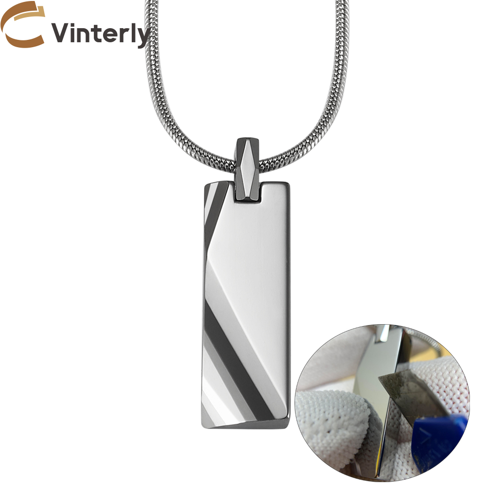 Tungsten Carbide Pendants Men  - مراجعة Name Necklace Custom وسعره