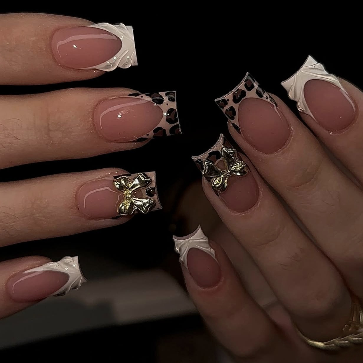 Short square fake nails for wo - مراجعة Pressed Flower Art وسعره