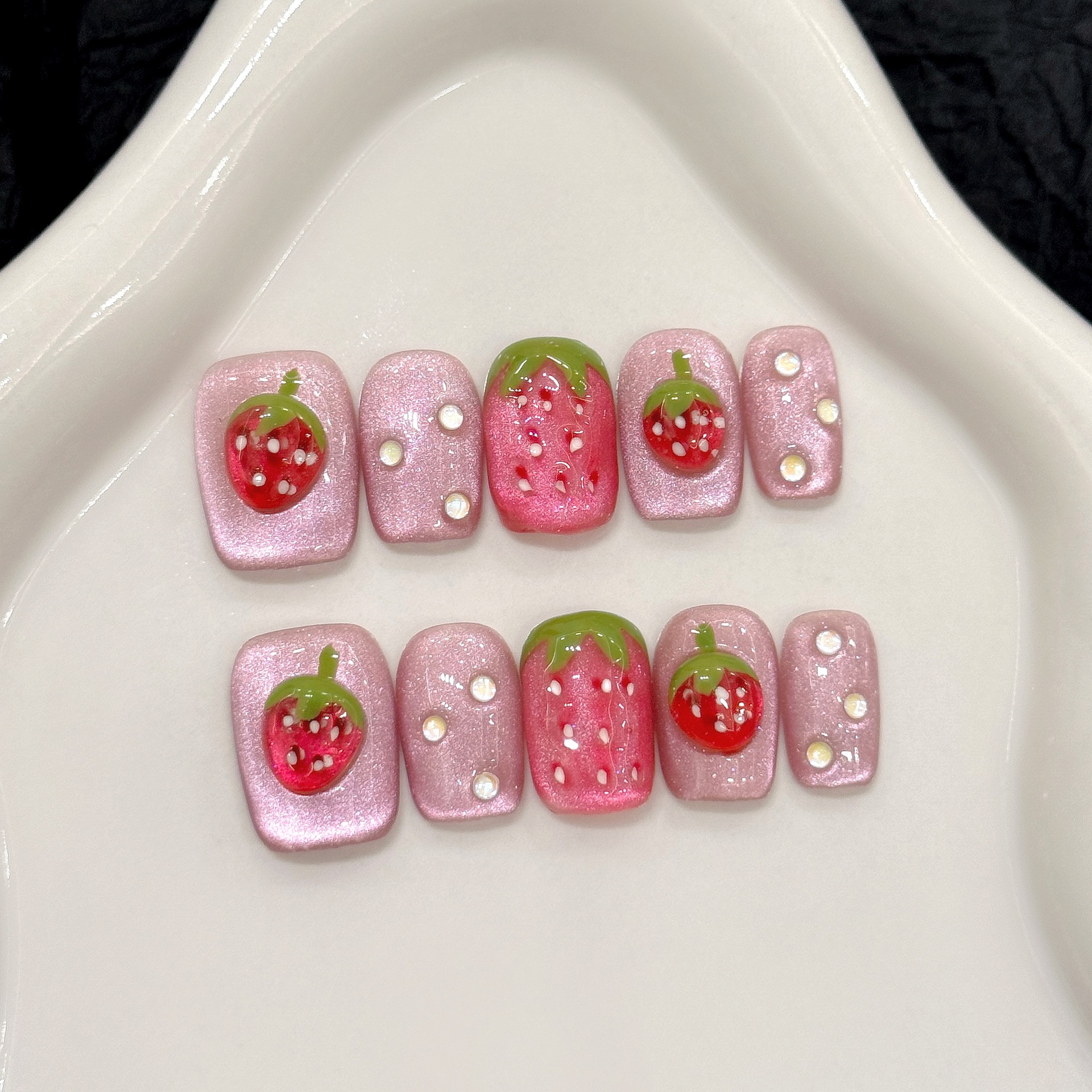 10pcs Cute Red Strawberry Pres - مراجعة Pressed Flower Art وسعره