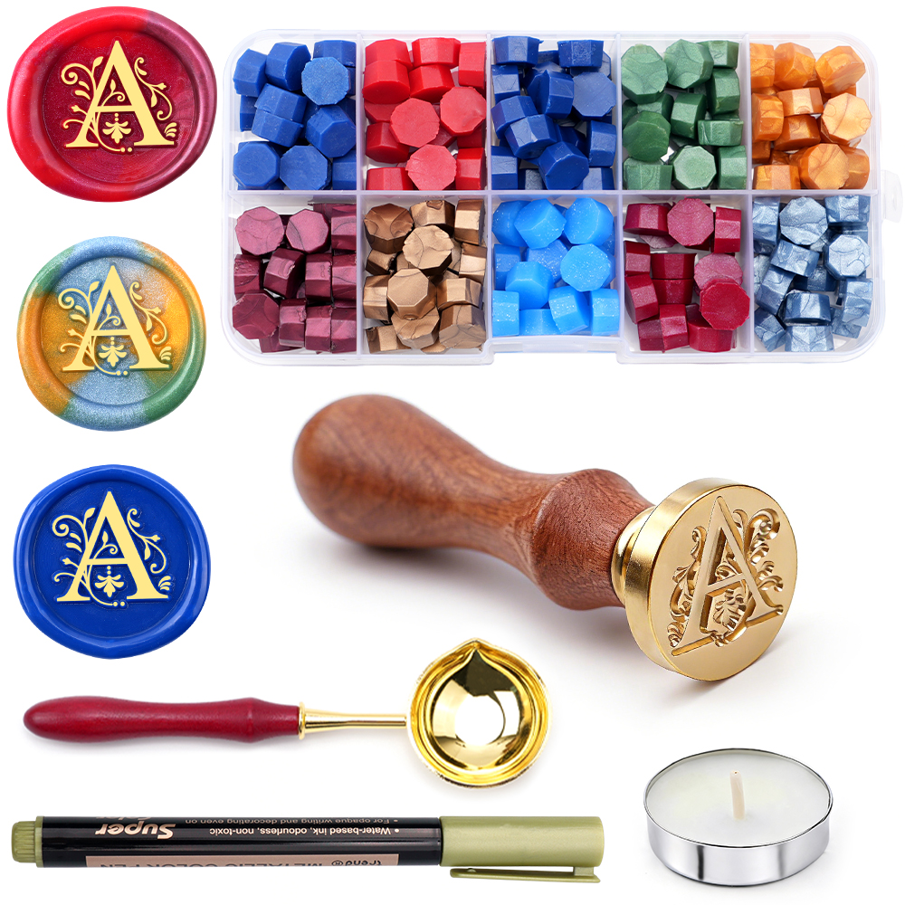 A-Z letter Wax Seal Stamp Kit  - مراجعة Wax Seal Letter Kit وسعره