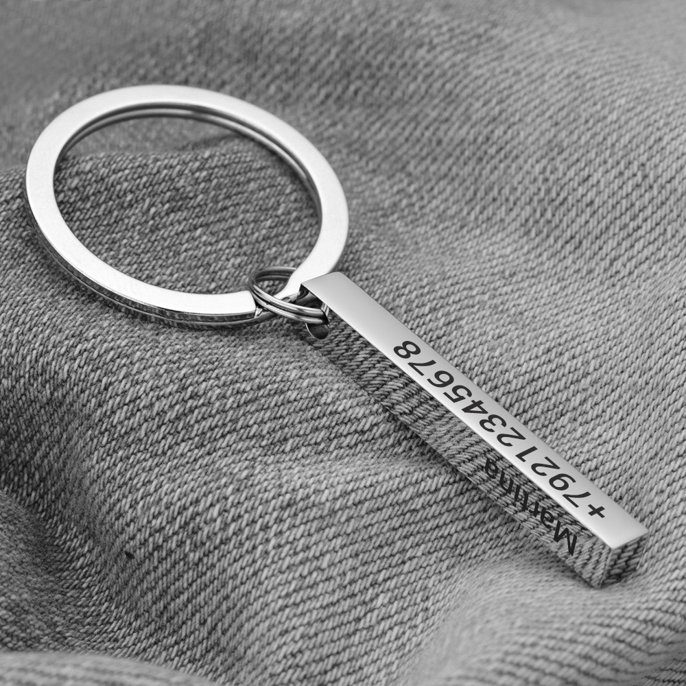 Personalize Keychains 3D Bar S - مراجعة Initial Ring Custom وسعره