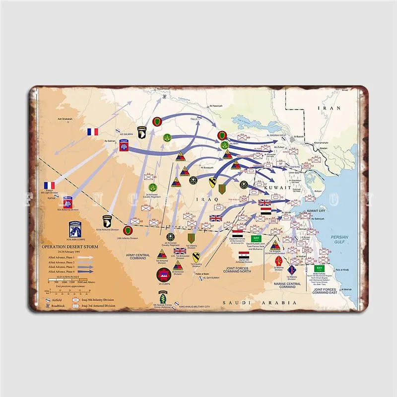 Operation Desert Storms Ground - مراجعة Custom Map Poster وسعره