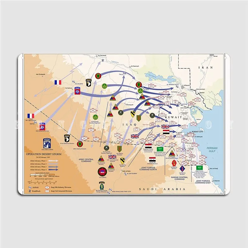 Operation Desert Storms Ground - مراجعة Custom Map Poster وسعره