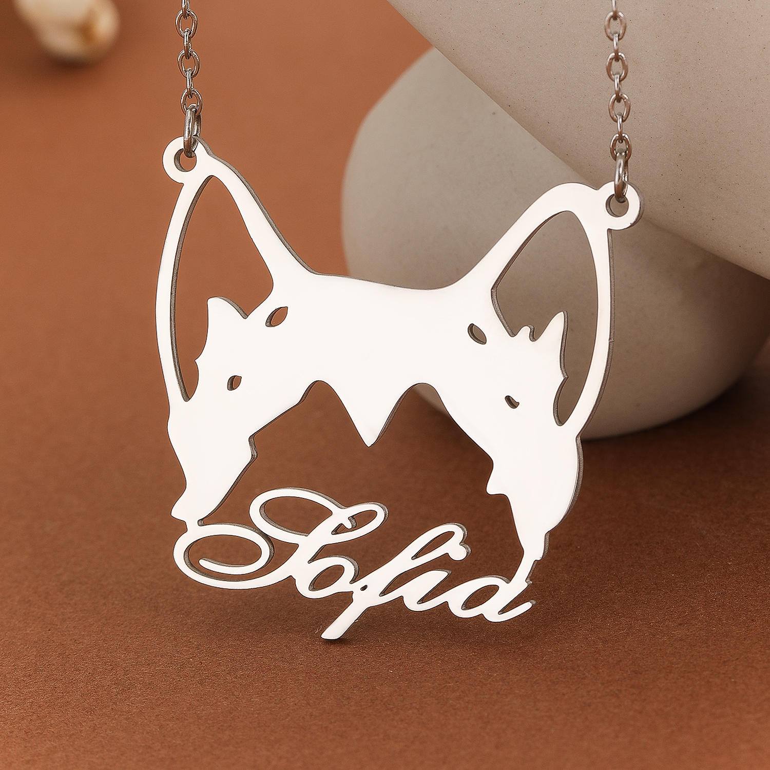 Custom Alaska Malamute Name Ne - مراجعة Name Necklace Custom وسعره