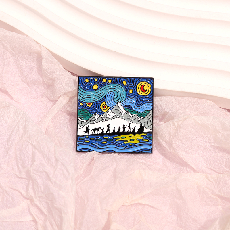 Night Sky Oil Painting Enamel  - مراجعة Custom Night Sky وسعره