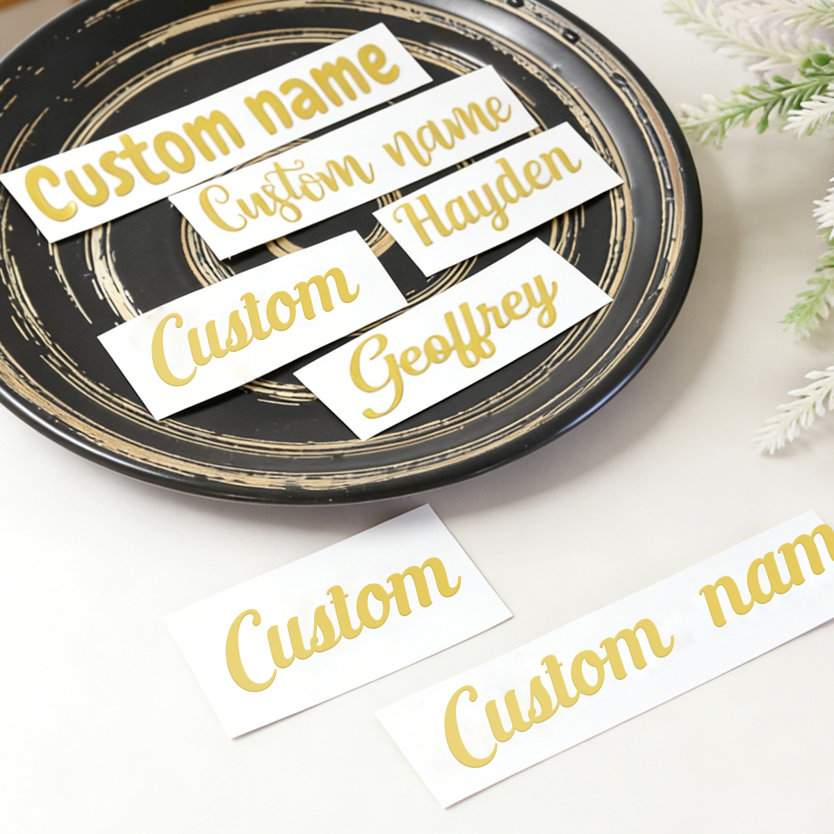 Custom name stickers, custom g - مراجعة Personalised Candle Label وسعره
