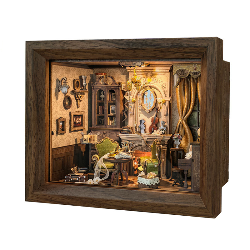 DIY Wooden Miniature Model Kit - مراجعة Engraved Wood Frame وسعره