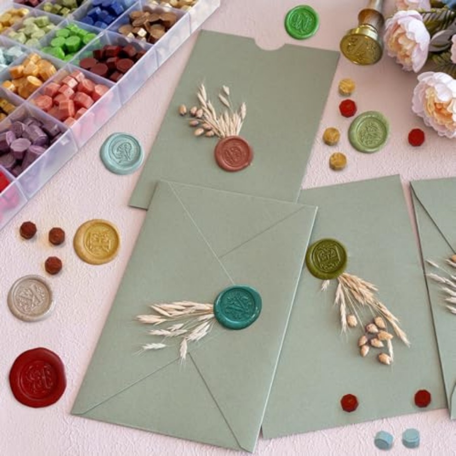 Wax Seal Stamp Kit - Sealing W - مراجعة Wax Seal Letter Kit وسعره